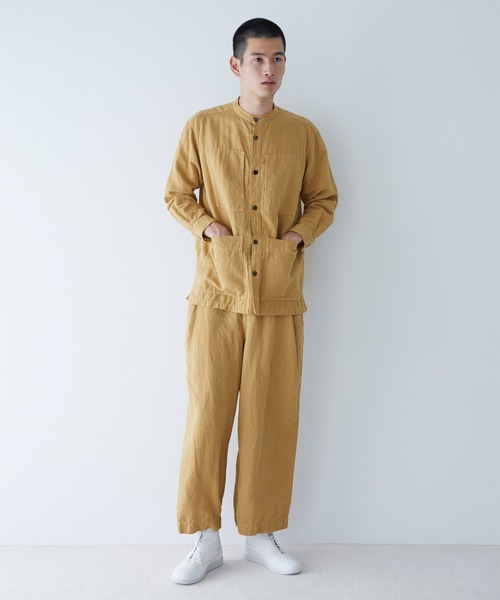 Plantation（プランテーション）の「PAPERヘリンボーン / シャツ / (O)（シャツ/ブラウス・レディース・ホワイト/ブラック/マスタード・M size/L size）」の14枚目の写真