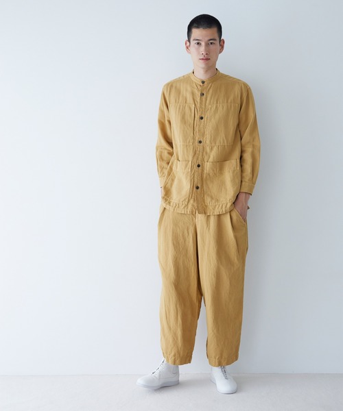 Plantation（プランテーション）の「PAPERヘリンボーン / シャツ / (O)（シャツ/ブラウス・レディース・ホワイト/ブラック/マスタード・M size/L size）」の15枚目の写真