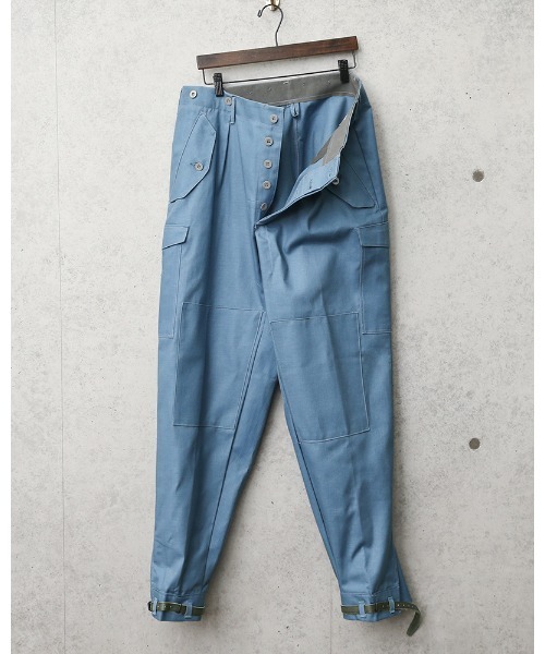 MILITARY（ミリタリー）の「実物 新品 スウェーデン軍 Civilforsvar M-59 カーゴパンツ ライトブルー（カーゴパンツ・メンズ・ライトブルー・104/54/48/60）」の6枚目の写真