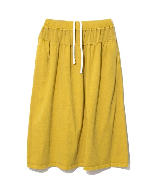 Good On(グッドオン)の「Good On/グッドオン GATHER TEE MAXI SKIRT(スカート・レディース・ブラック/ダークグリーン/マスタード・FREE)」の1枚目の写真
