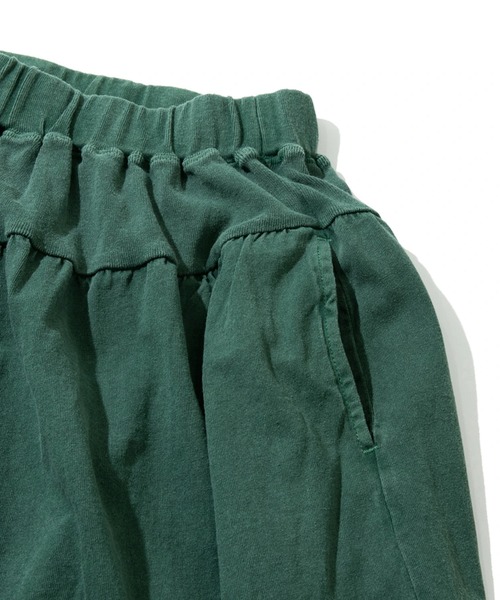 Good On(グッドオン)の「Good On/グッドオン GATHER TEE MAXI SKIRT(スカート・レディース・ブラック/ダークグリーン/マスタード・FREE)」の6枚目の写真