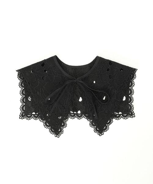 coen(コーエン)の「フラワーモチーフレースカラー(付け襟・レディース・ホワイト/ブラック・FREE)」の5枚目の写真