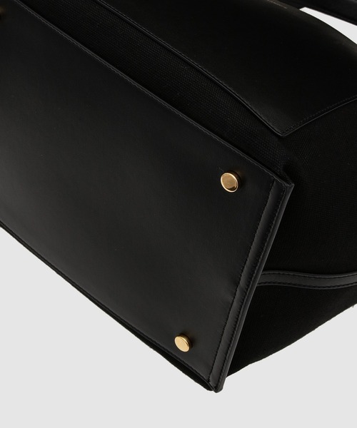 JIL SANDER（ジルサンダー）の「WANDER SQUARE SM（トートバッグ・レディース・ブラック/ナチュラル・UNI）」の5枚目の写真