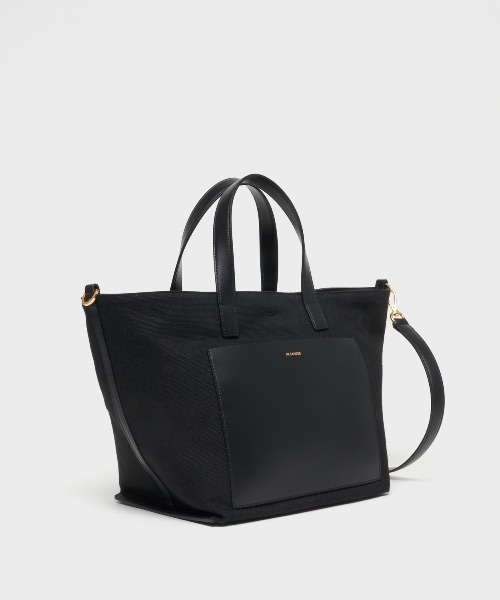 JIL SANDER（ジルサンダー）の「WANDER SQUARE SM（トートバッグ・レディース・ブラック/ナチュラル・UNI）」の10枚目の写真