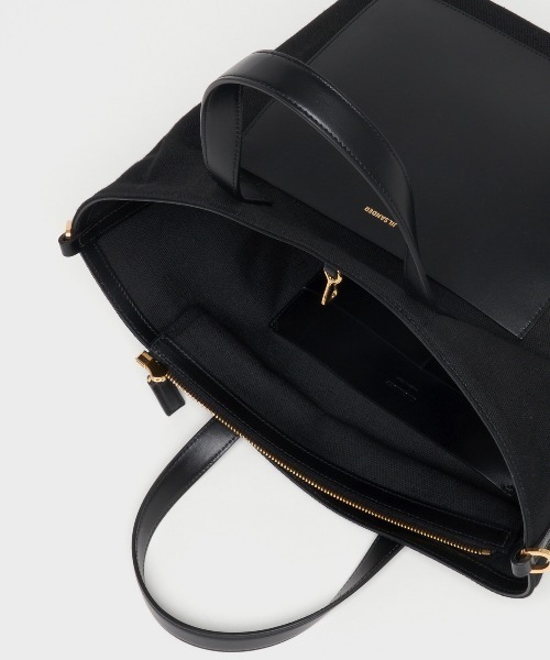 JIL SANDER（ジルサンダー）の「WANDER SQUARE SM（トートバッグ・レディース・ブラック/ナチュラル・UNI）」の12枚目の写真