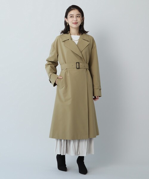 UNTITLEDドロップショルダー トレンチコートコットン混 定価4.8万円 UNTITLED（アンタイトル）の「◇【ゆったりシルエット】ドロップ