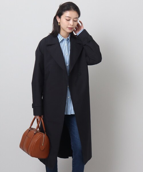 UNTITLEDドロップショルダー トレンチコートコットン混 定価4.8万円 UNTITLED（アンタイトル）の「◇【ゆったりシルエット】ドロップ