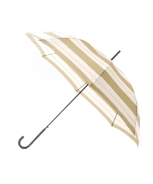 DONOBAN（ドノバン）の「ボーダー柄雨傘（長傘・レディース・スカイブルー系/ライトグレー/イエロー/ターコイズブルー/ライトベージュ・ONESIZE）」の21枚目の写真