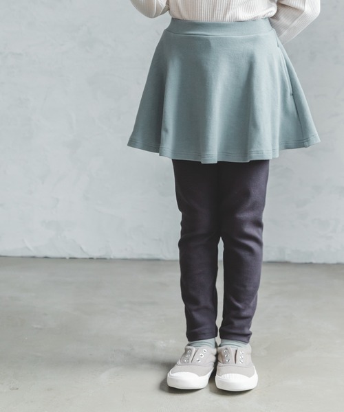 pairmanon（ペアマノン）の「【柔らかストレッチ】10分丈無地配色スカッツ（レギンス/スパッツ・キッズ・ラベンダー/ピンク/ブラック/ピンク系その他/ライトベージュ/グレイッシュベージュ/ブルー系その他3/ブラック系その他/ネイビー/ライトパープル/ブルー/ライトピンク/テラコッタ・90/110/120/130/140/150/100）」の8枚目の写真