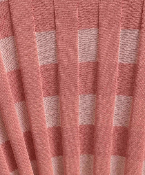 Andemiu(アンデミュウ)の「チェックジャカードニット157299(ニット/セーター・レディース・ベージュ/ピンク/グリーン・FREE)」の9枚目の写真