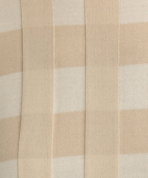 Andemiu(アンデミュウ)の「チェックジャカードニット157299(ニット/セーター・レディース・ベージュ/ピンク/グリーン・FREE)」の11枚目の写真