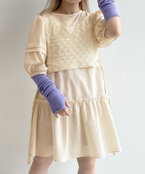 セール マルチウェイ ベスト タックスリーブミニワンピースset ワンピース W Closet ダブルクローゼット のファッション通販 Zozotown