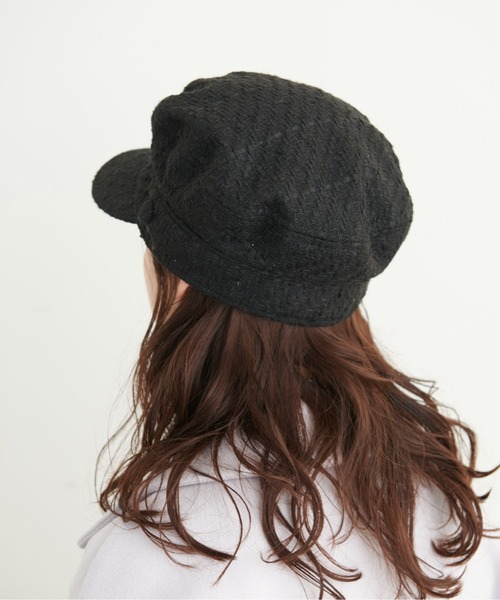 FREE'S MART（フリーズマート）の「ツイードマリンキャス（キャスケット・レディース・ブラック/ホワイト系その他/ブラック系その他・ﾌﾘ-）」の6枚目の写真