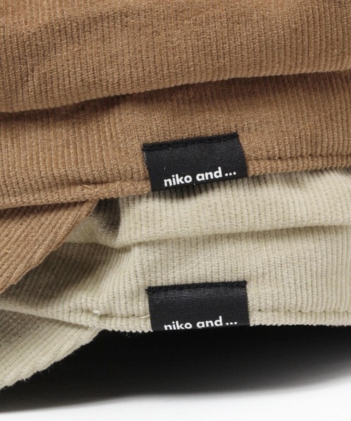 niko and...（ニコアンド）の「オリジナルコーデュロイキャスケット（キャスケット・レディース・ブラック/モカ/アイボリー・FREE）」の17枚目の写真