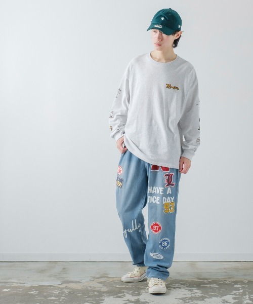 improves（インプローブス）の「ワッペン ワイド ストリート デニムパンツ（デニムパンツ・メンズ・ブラック/オフホワイト/サックスブルー/ワンウォッシュ・MEDIUM/LARGE）」の14枚目の写真