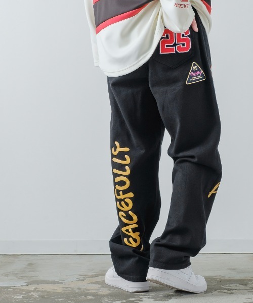 improves（インプローブス）の「ワッペン ワイド ストリート デニムパンツ（デニムパンツ・メンズ・ブラック/オフホワイト/サックスブルー/ワンウォッシュ・MEDIUM/LARGE）」の18枚目の写真