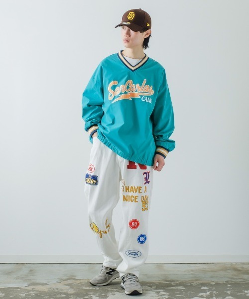 improves（インプローブス）の「ワッペン ワイド ストリート デニムパンツ（デニムパンツ・メンズ・ブラック/オフホワイト/サックスブルー/ワンウォッシュ・MEDIUM/LARGE）」の7枚目の写真