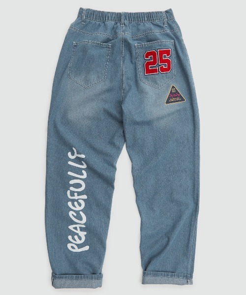 improves（インプローブス）の「ワッペン ワイド ストリート デニムパンツ（デニムパンツ・メンズ・ブラック/オフホワイト/サックスブルー/ワンウォッシュ・MEDIUM/LARGE）」の6枚目の写真