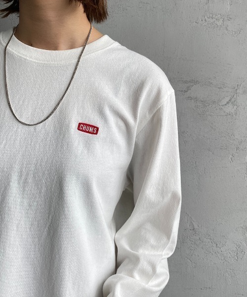 CHUMS（チャムス）の「[CHUMS/チャムス] バックブービーロゴプリント ロングスリーブＴシャツ（Tシャツ/カットソー・レディース・ホワイト/ブラック・M/L/XL）」の16枚目の写真