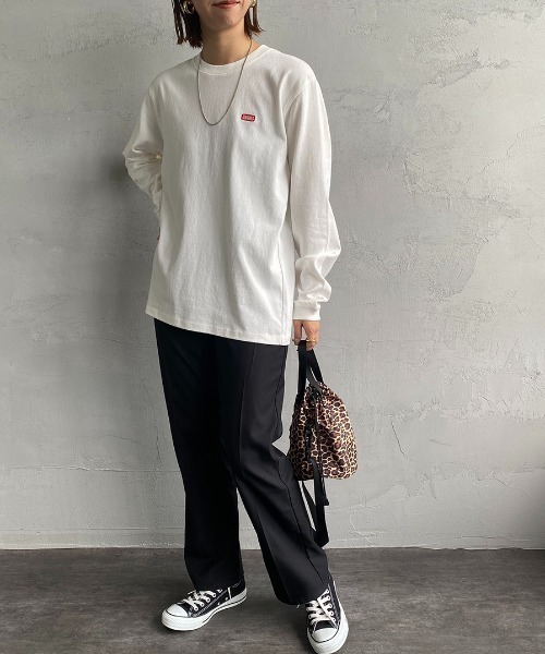 CHUMS（チャムス）の「[CHUMS/チャムス] バックブービーロゴプリント ロングスリーブＴシャツ（Tシャツ/カットソー・レディース・ホワイト/ブラック・M/L/XL）」の13枚目の写真