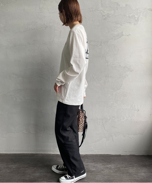 CHUMS（チャムス）の「[CHUMS/チャムス] バックブービーロゴプリント ロングスリーブＴシャツ（Tシャツ/カットソー・レディース・ホワイト/ブラック・M/L/XL）」の14枚目の写真