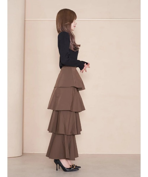 Darich(ダーリッチ)の「チェーンデザインボレロリブニット(ニット/セーター・レディース・ホワイト/ブラック/グリーン・FREE)」の13枚目の写真