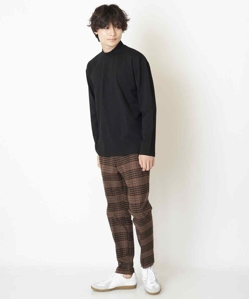 a.v.v(アーヴェヴェ)の「ポンチモックネックカットソー(Tシャツ/カットソー・メンズ・ホワイト/ブラック・44/46/48/50)」の15枚目の写真