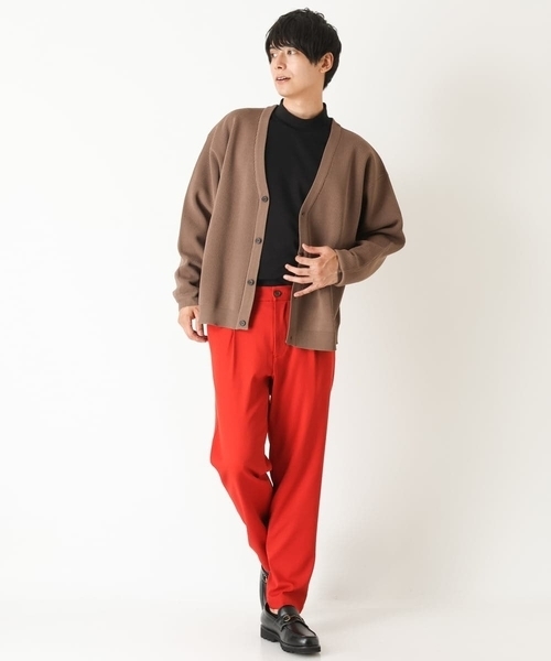 a.v.v(アーヴェヴェ)の「ポンチモックネックカットソー(Tシャツ/カットソー・メンズ・ホワイト/ブラック・44/46/48/50)」の13枚目の写真