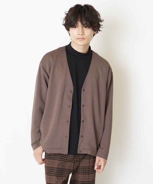 a.v.v(アーヴェヴェ)の「ポンチモックネックカットソー(Tシャツ/カットソー・メンズ・ホワイト/ブラック・44/46/48/50)」の22枚目の写真