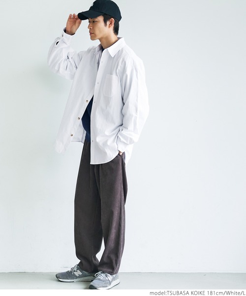 セール】メンズツイルオーバーシャツ（シャツ/ブラウス）｜coca（coca