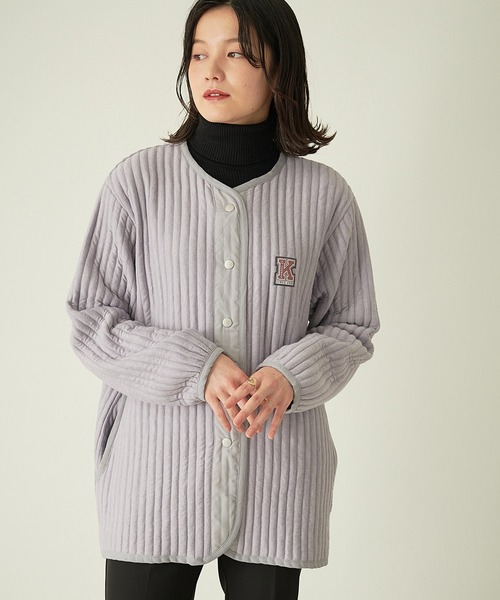 KANGOL EXTRA COMFORT(カンゴールエクストラコンフォート)の「タフタ使いキルトジャケット(その他アウター・レディース・ライトグリーン/ベージュ/ライラック/モカ・L/M/LL)」の4枚目の写真
