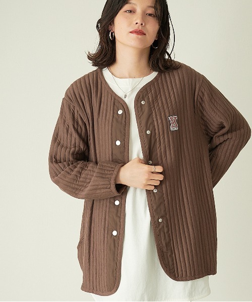 KANGOL EXTRA COMFORT(カンゴールエクストラコンフォート)の「タフタ使いキルトジャケット(その他アウター・レディース・ライトグリーン/ベージュ/ライラック/モカ・L/M/LL)」の2枚目の写真