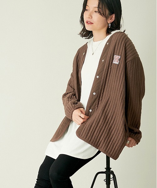 KANGOL EXTRA COMFORT(カンゴールエクストラコンフォート)の「タフタ使いキルトジャケット(その他アウター・レディース・ライトグリーン/ベージュ/ライラック/モカ・L/M/LL)」の19枚目の写真