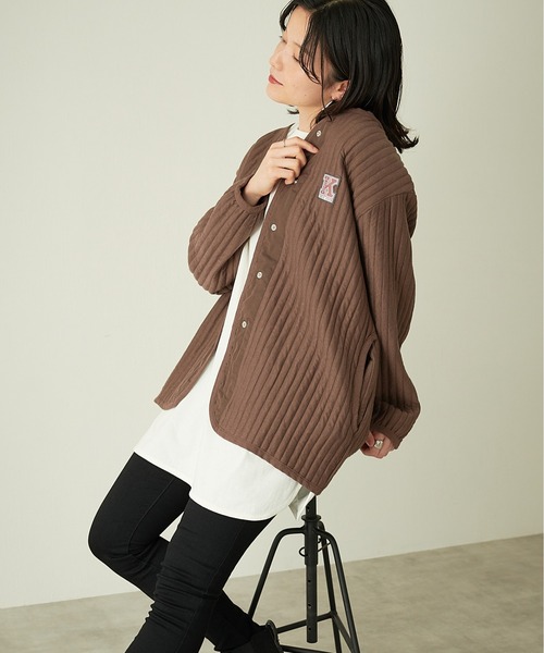 KANGOL EXTRA COMFORT(カンゴールエクストラコンフォート)の「タフタ使いキルトジャケット(その他アウター・レディース・ライトグリーン/ベージュ/ライラック/モカ・L/M/LL)」の20枚目の写真