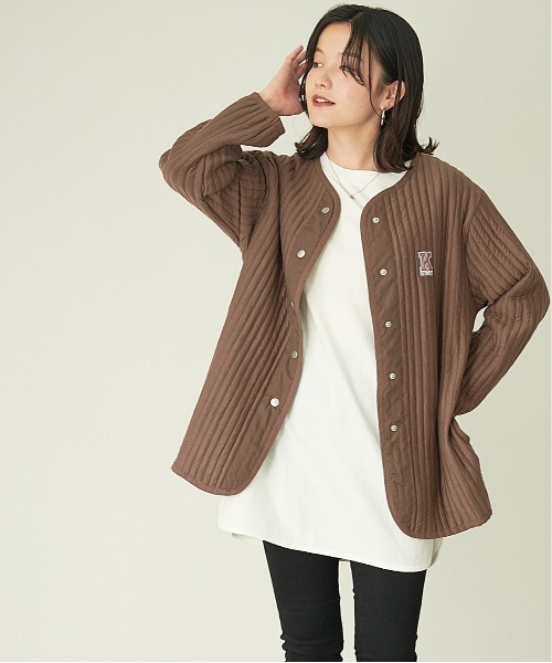 KANGOL EXTRA COMFORT(カンゴールエクストラコンフォート)の「タフタ使いキルトジャケット(その他アウター・レディース・ライトグリーン/ベージュ/ライラック/モカ・L/M/LL)」の21枚目の写真