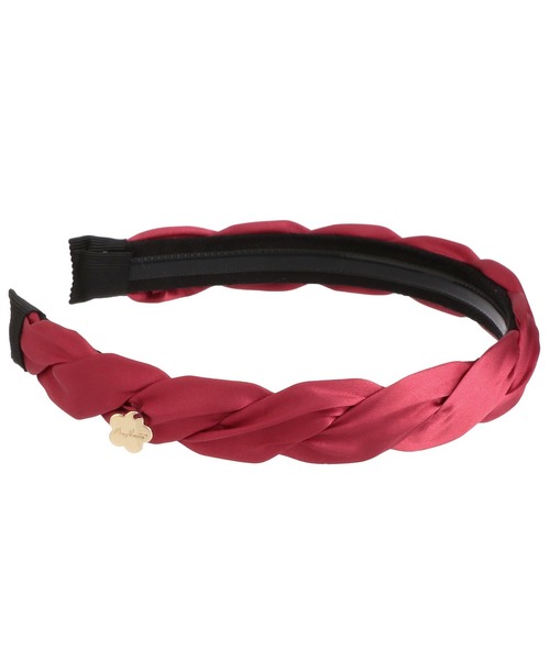 MARY QUANT（マリークワント）の「サテンツイスト カチューシャ（カチューシャ・レディース・ブラック×ホワイト/ブラック/ボルドー/キャメル・FREE）」の4枚目の写真