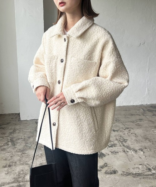 LIAN（リアン）の「ループツイードステンカラーミドルコート（その他