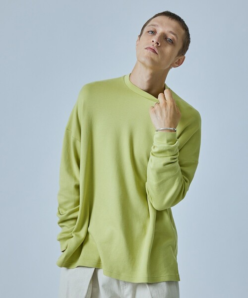 CITY TOKYO（シティトウキョウ）の「Kanemasaコットンロングスリーブ TEE（Tシャツ/カットソー・メンズ・グリーン系その他/グレー/オフホワイト/イエロー・1/2/3）」の16枚目の写真