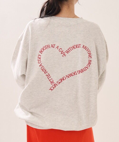 FREAK'S STORE(フリークスストア)の「ハートロゴスウェット(スウェット・レディース・チャコールグレー/ライトグレー/ブルー/ピンク・フリ-)」の13枚目の写真