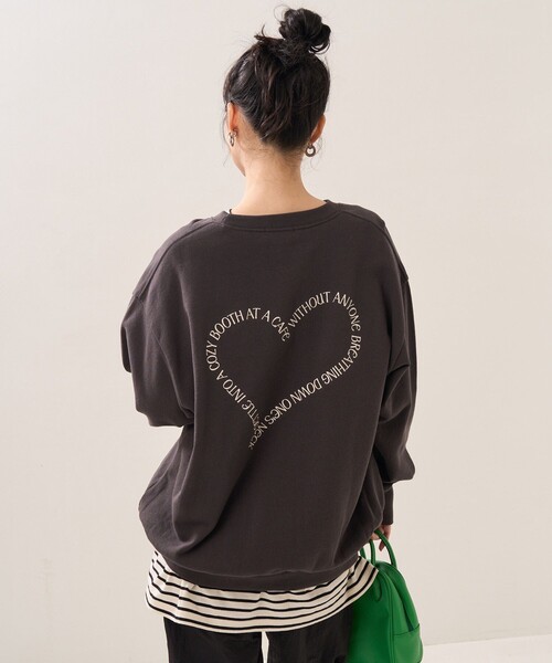 N°21 新品タグ付 ラインストーンハート　ロゴプリントスウェット FREAK'S STORE（フリークスストア）の「ハートロゴスウェット