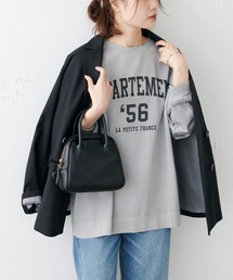 PUAL CE CIN | ロゴプリントプレーティングプルオーバー(Tシャツ/カットソー)