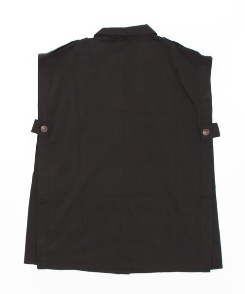 KOBE LETTUCE（コウベレタス）の「トレンチ風ロングジレベスト（ベスト・レディース・ブラック/チャコール/キャメル・FREE）」の5枚目の写真