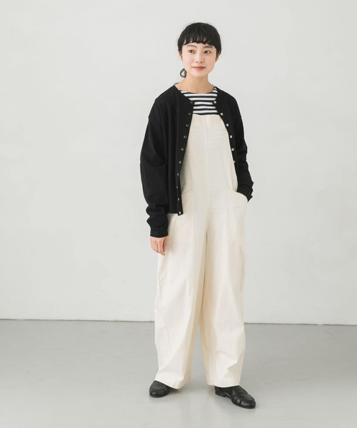 かぐれ（カグレ）の「スナップカットソーカーディガン（カーディガン/ボレロ・レディース・ブラック/アイボリー・FREE）」の16枚目の写真