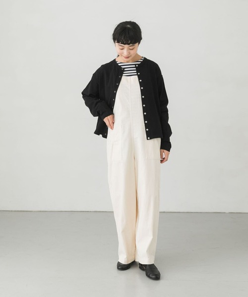 かぐれ（カグレ）の「スナップカットソーカーディガン（カーディガン/ボレロ・レディース・ブラック/アイボリー・FREE）」の17枚目の写真