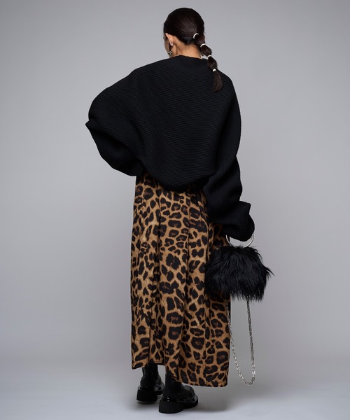 Narcissus(ナルシス)の「【Narcissus】ニット2WAYカーディガン(カーディガン/ボレロ・レディース・グレー/ブラック・FREE)」の5枚目の写真