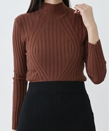 ibeul_ | ワイドリブハイネックニットトップス(ニット/セーター)