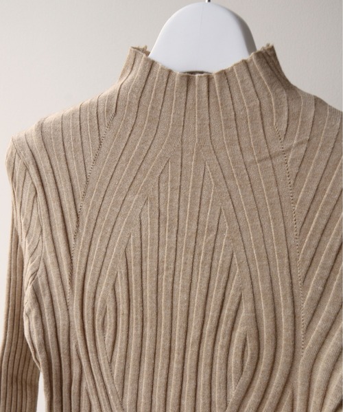 ibeul_（イベール）の「ワイドリブハイネックニットトップス（ニット/セーター・レディース・ホワイト/ブラック/ベージュ/ブラウン/アイボリー・L/M）」の19枚目の写真