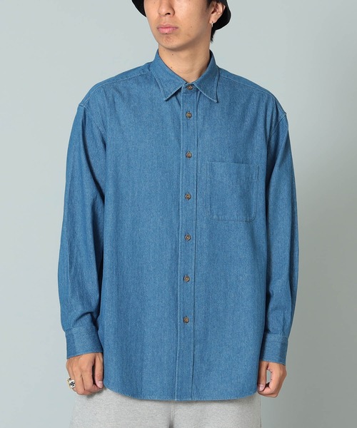 BeAMS DOT（ビームスドット）の「【WEB限定/UNISEX】BeAMS DOT / デニム シャツ（シャツ/ブラウス・メンズ・ブルー・XL/S/M/L）」の8枚目の写真