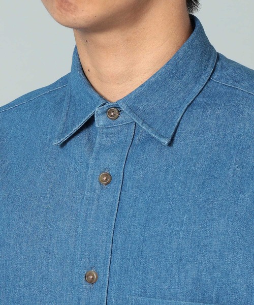 BeAMS DOT（ビームスドット）の「【WEB限定/UNISEX】BeAMS DOT / デニム シャツ（シャツ/ブラウス・メンズ・ブルー・XL/S/M/L）」の11枚目の写真