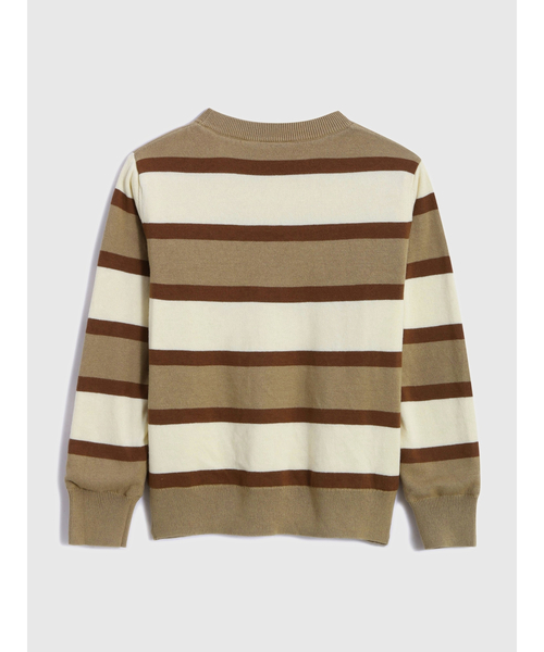 GAP（ギャップ）の「GAPロゴ ストライプコージーセーター (キッズ)（ニット/セーター・キッズ・ブルー/ピンク/ベージュ/ブラック・S/M/L/XL/XXL/XS）」の10枚目の写真